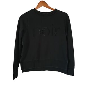 Black Cropped Sweatshirt